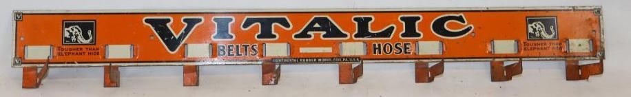 Vitalic Belts and Hose Continental Rubberworks Erie PA Advertising Display Rack Sign (1 of 5)
