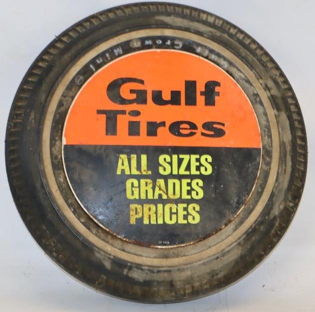 Gulf Crown Mini Advertising Tire & Sign (1 of 4)