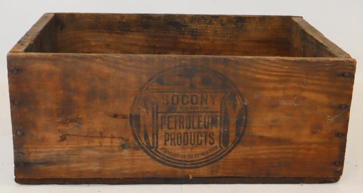 Socony Cup Grease 6 - 5 Lb Can Wooden Shipping Crate (1 of 5)