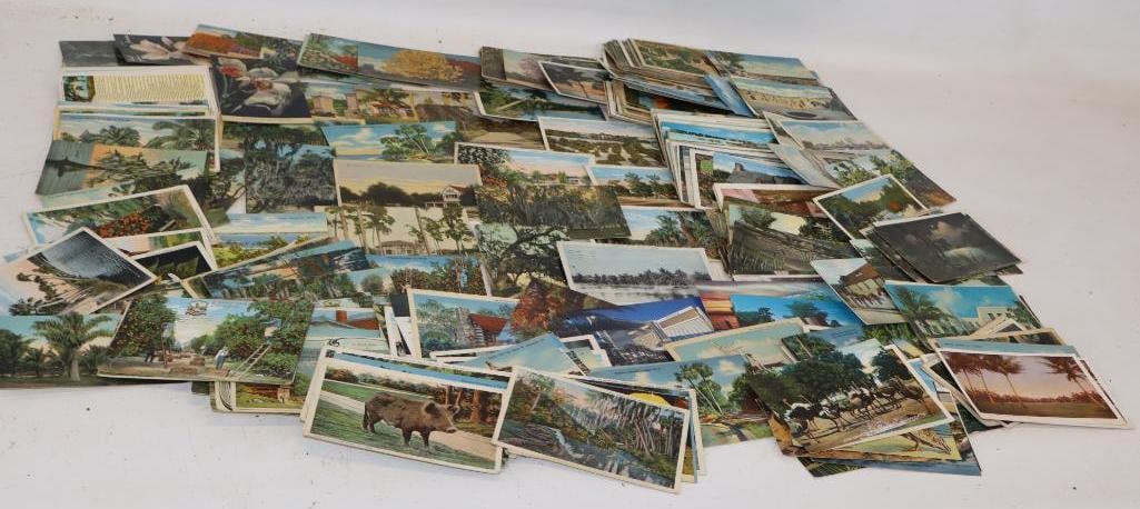 Group of 370 Vintage Used & Unused Postcards: 5.5" X 3.5" Each