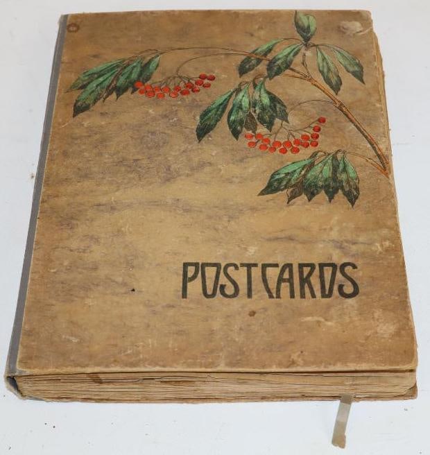 Vintage Postcard Book with 118 Postcards: 11" x 8.75"