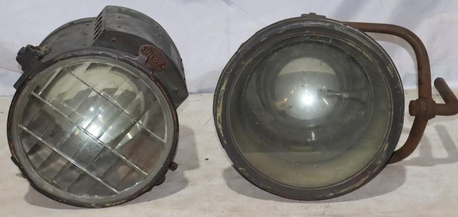 Large Brass Headlights (non matching pair) (1 of 11)
