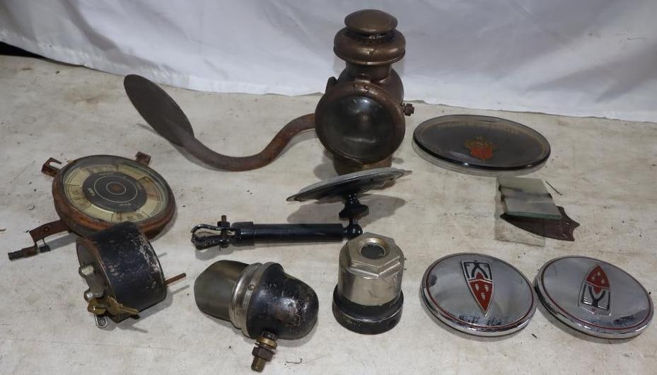 PreWar Parts Lot Including Ford Sidelight and early Cadillac Step (1 of 10)