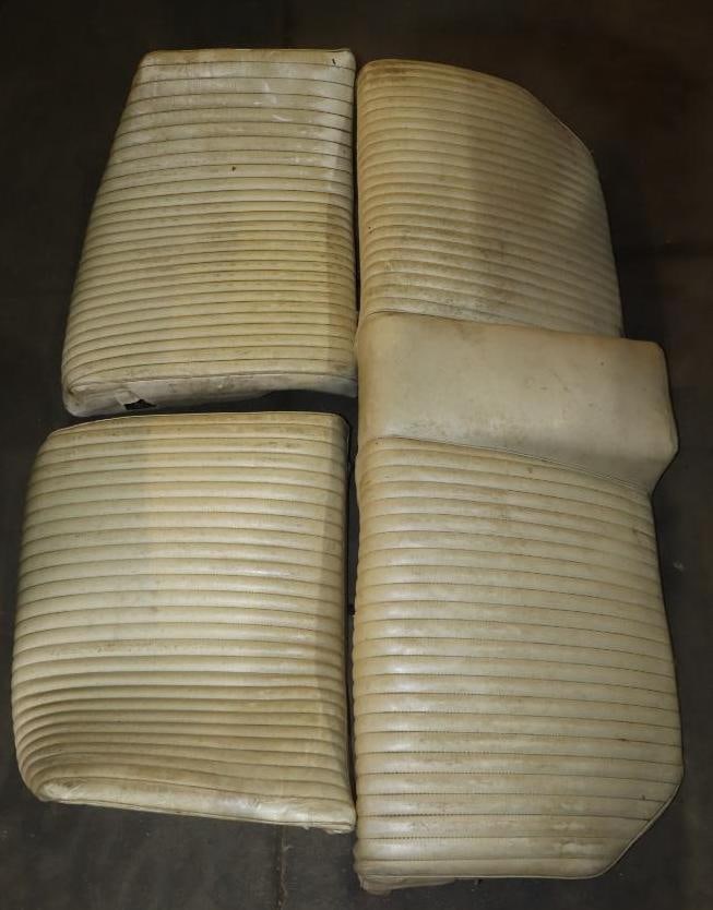 White 1960s Ford Thunderbird  Rear Seat and Seat Backs (1 of 6)
