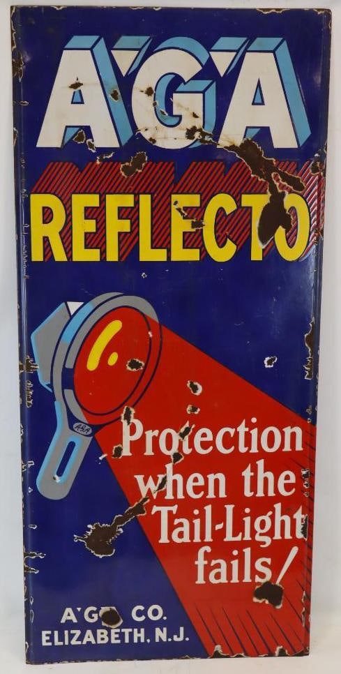 AGA Reflecto Graphic Porcelain Lighthouse Sign (1 of 7)