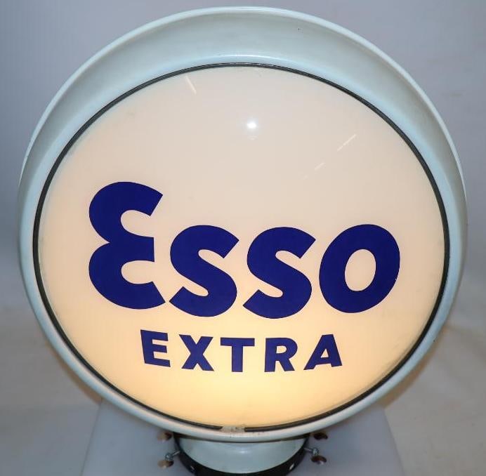 Esso Extra 15" Metal Body Gas Pump Globe (1 of 11)