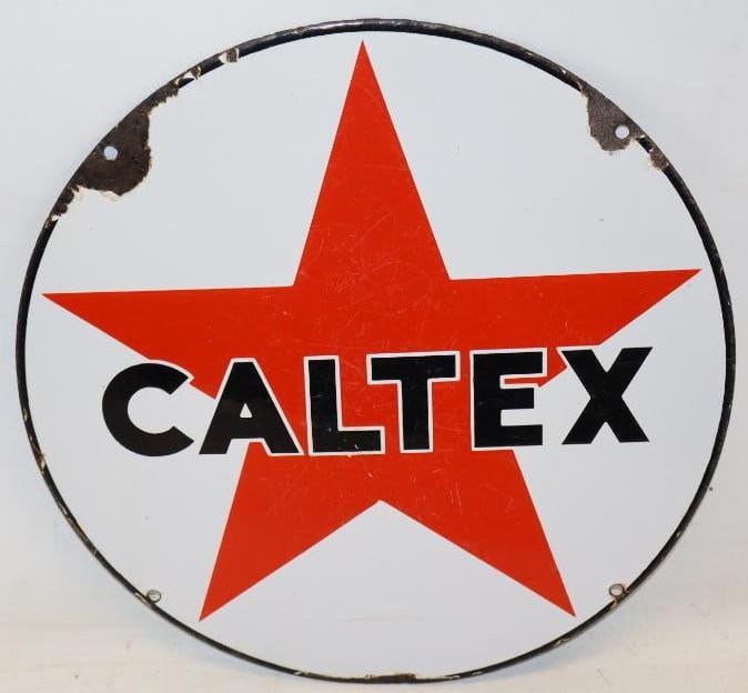 Texaco Caltex SSP Porcelain Sign (1 of 6)