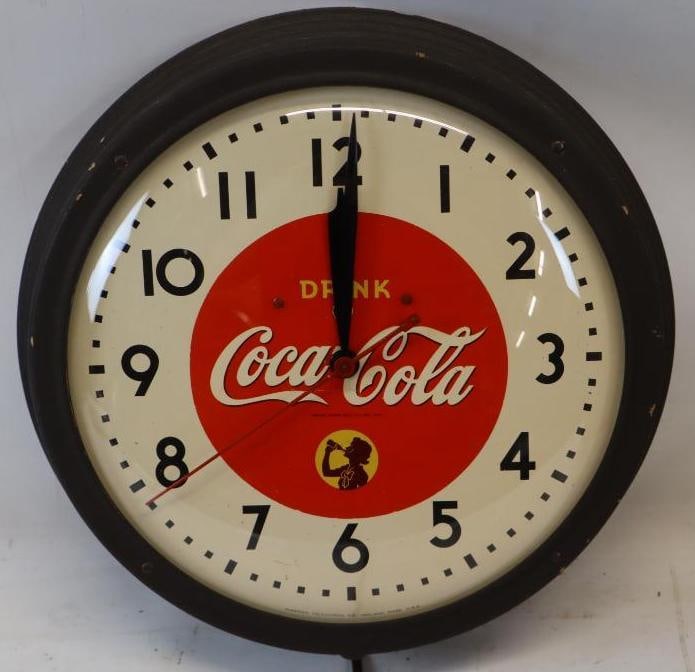 Drink Coca-Cola Telechron Advertising Clock (1 of 7)