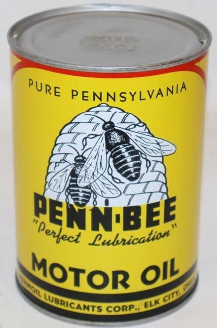 Penn Bee Metal 1 Quart Motor Oil Can (1 of 6)