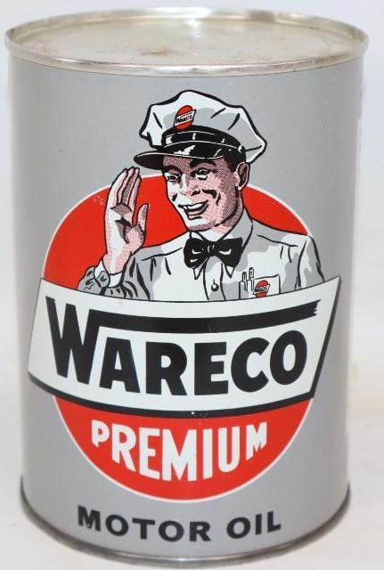 Wareco Premium Metal 1 Quart Motor Oil Can (1 of 6)