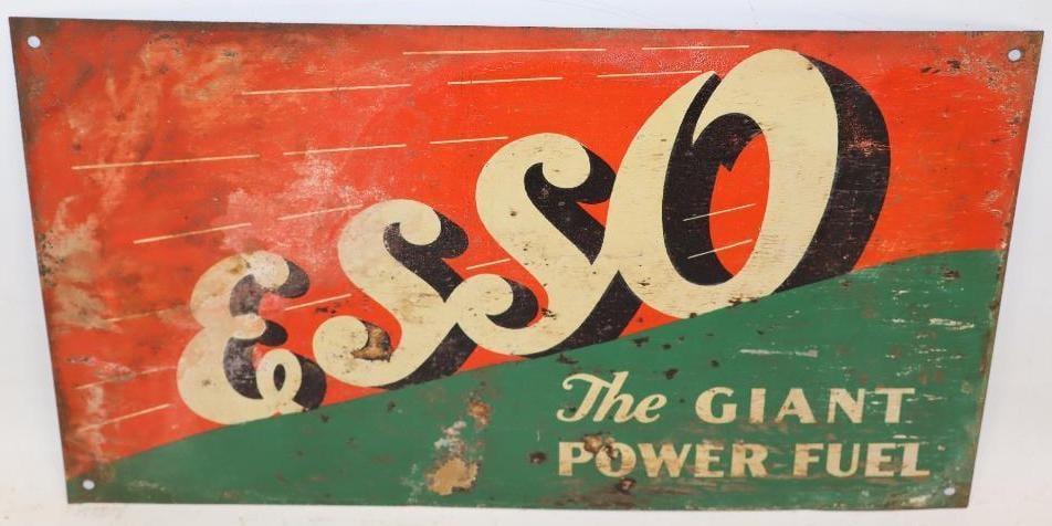 Esso "The Giant Power Fuel" SST Sign (1 of 4)