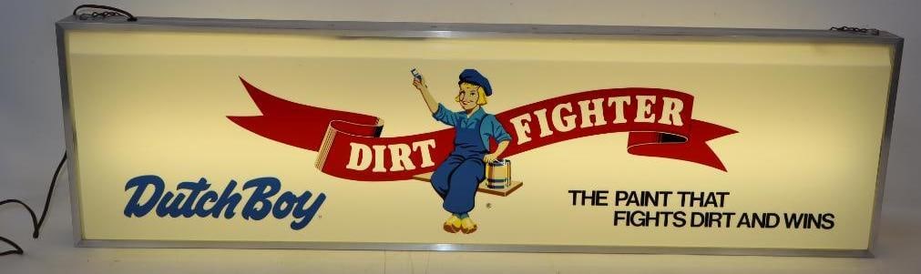い*。様 レア Dutch Boy Paints ダッチボーイ 看板 Original 1950's Dutch Boy Paints Wet Paint Cardboard Sign