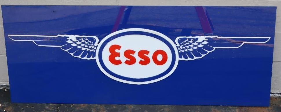Esso Aviation Plastic Advertising Sign (1 of 6)