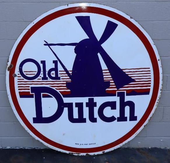 Graphic Old Dutch 6ft DSP Porcelain Identification Sign (1 of 14)