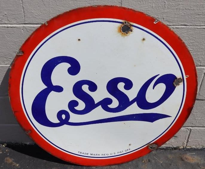 Esso Standard DSP Porcelain Sign (1 of 8)