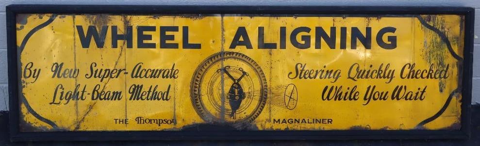 Thompson Products Wheel Alignment SST Framed Sign (1 of 8)