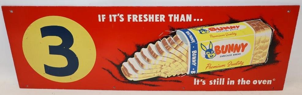 Double-Sided Graphic Bunny Bread Advertising Sign (1 of 8)