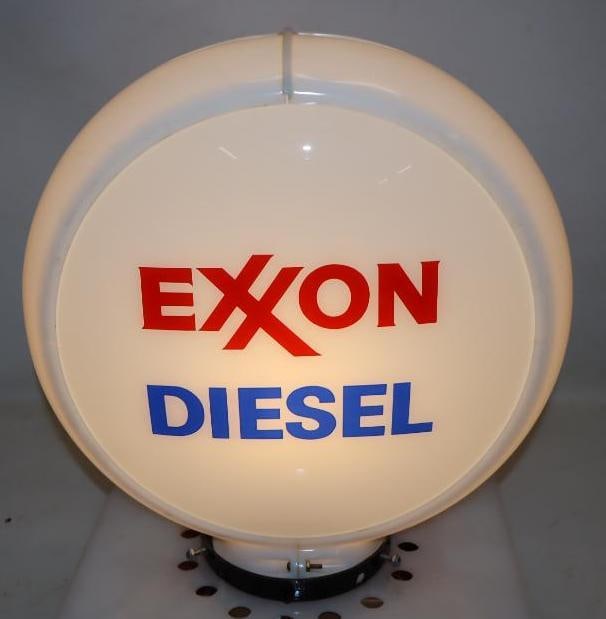 Exxon Deisel 13.5" Gas Pump Globe (1 of 13)