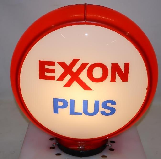 Exxon Plus 13.5" Gas Pump Globe (1 of 11)
