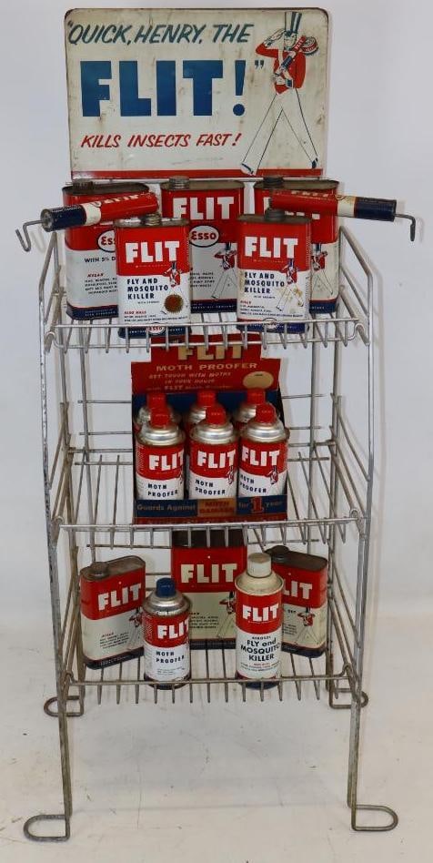 Esso Flit Insect Spray Can Display Rack (1 of 10)