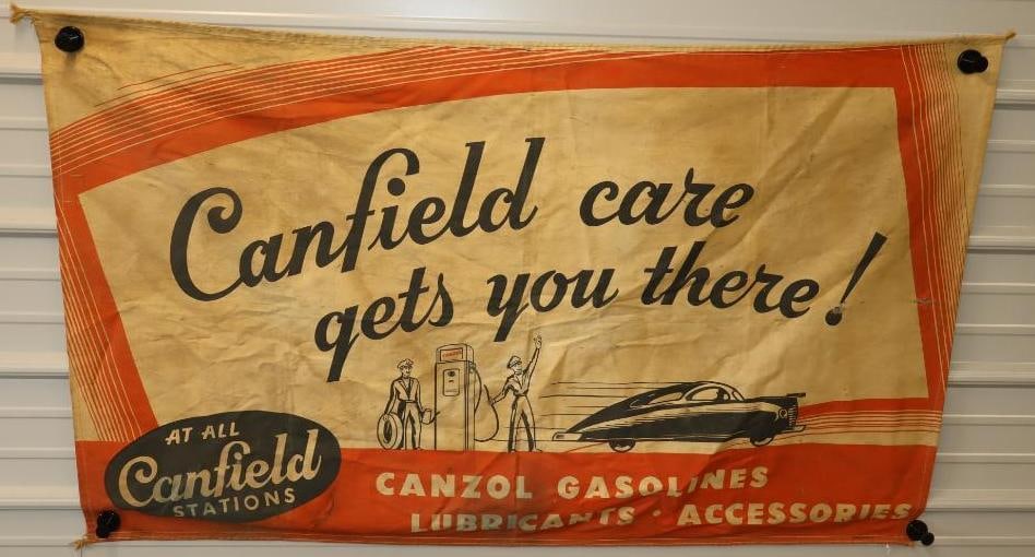 Graphic Canfield Canzol Gasoline Canvas Banner (1 of 7)