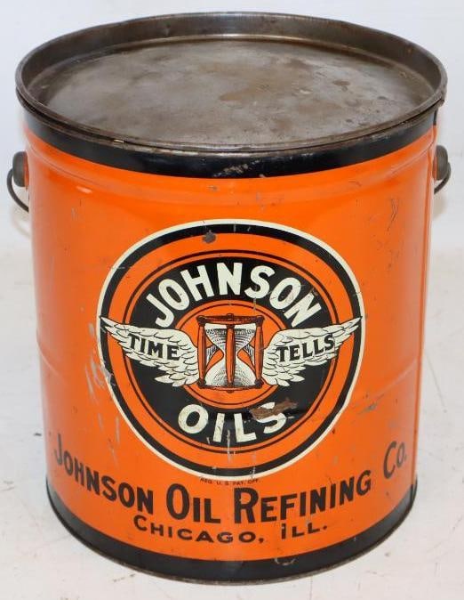 Johnson Time Tells 25lb Grease Can (1 of 10)