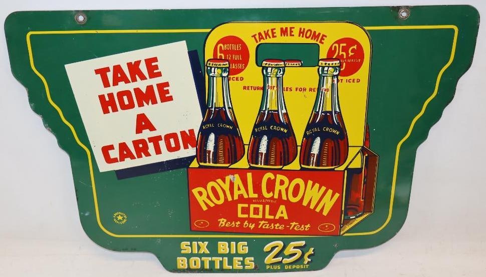 Die Cut Royal Crown Cola DST Hanger Sign (1 of 12)