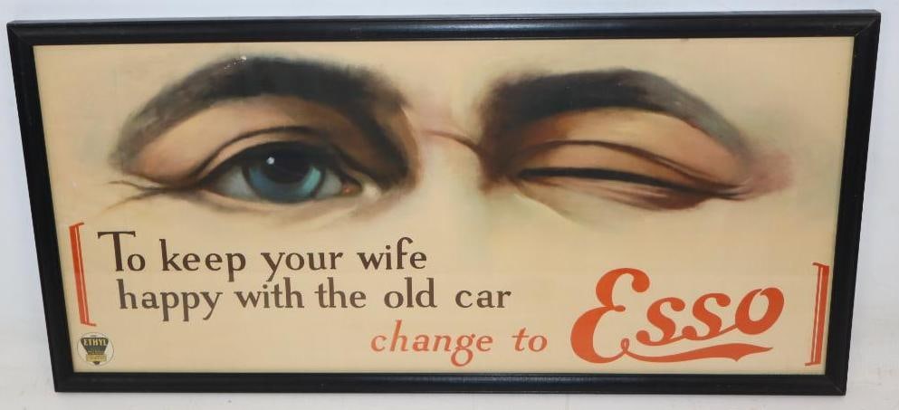 Graphic Framed Esso Oil Company Poster (1 of 5)