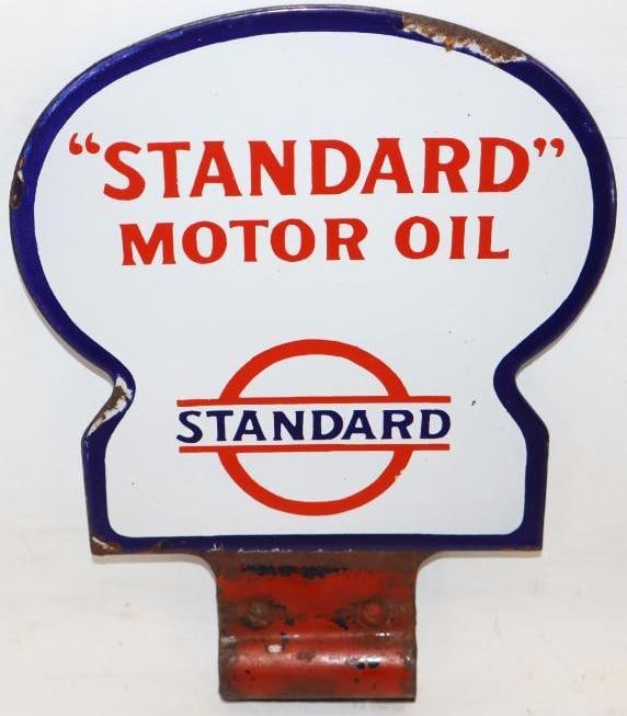 Standard Motor Oil of NJ Porcelain Lubester Paddle Sign DSP (1 of 8)