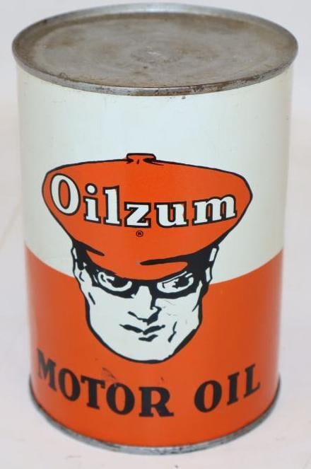 Oilzum Metal 1 Quart Motor Oil Can (1 of 6)