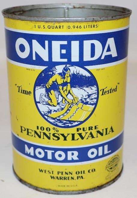 Oneida Metal 1 Quart Motor Oil Can (1 of 6)