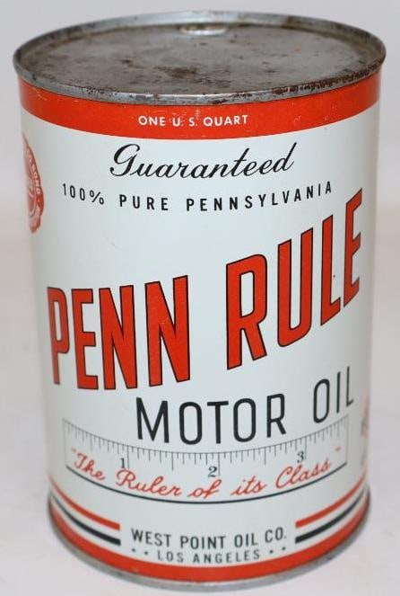 Penn Rule Metal 1 Quart Motor Oil Can (1 of 6)
