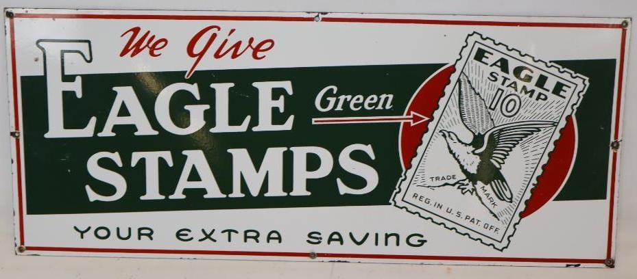We Give Eagle Stamps Porcelain SSP Sign (1 of 7)