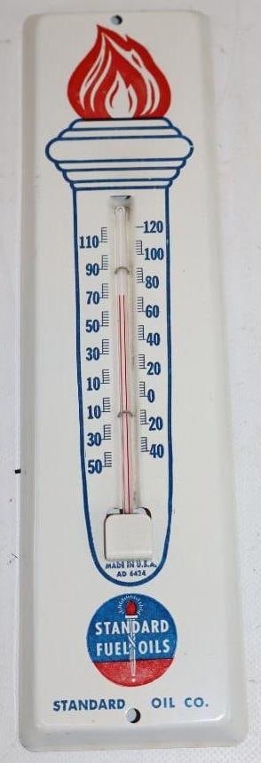 Standard Fuel Oils Advertising Thermometer (1 of 4)