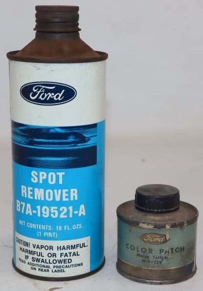 Group of 2 Ford Motor Co Spot Remover And Color Patch Cans (1 of 2)