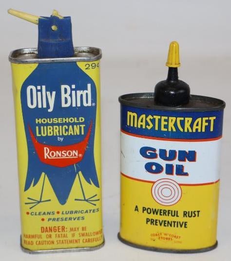 Group of 2 Oily Bird and Mastercraft Coast to Coast Stores Handy Oilers: largest 4.5oz