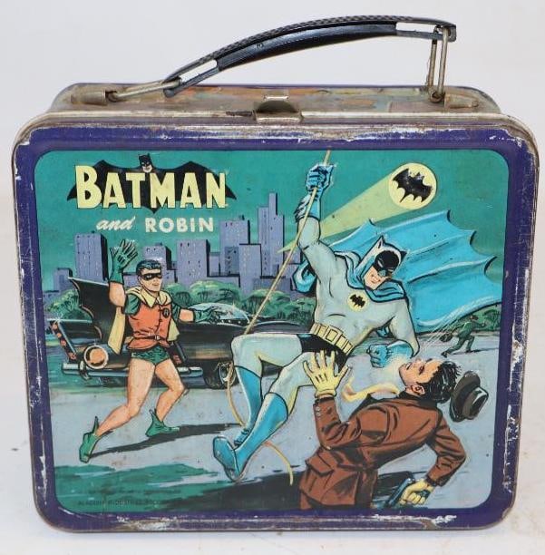 1966 Batman and Robin Metal Lunch Box No Thermos (1 of 3)