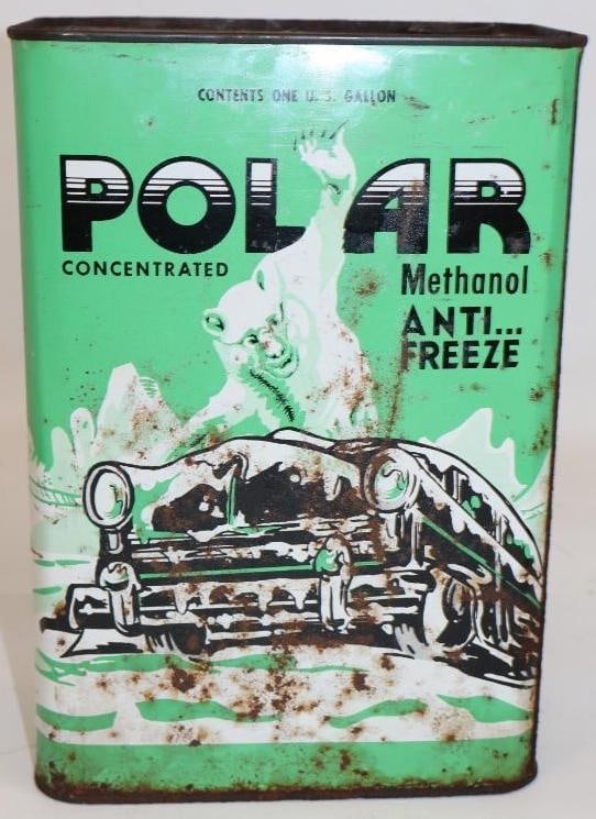Polar 1 Gallon Anti-Freeze Graphic 1 Gallon Oil Can (1 of 4)