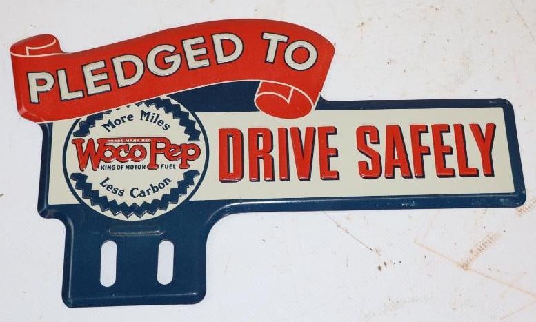 Pure Woco Pep Drive Safely License Plate Topper (1 of 2)