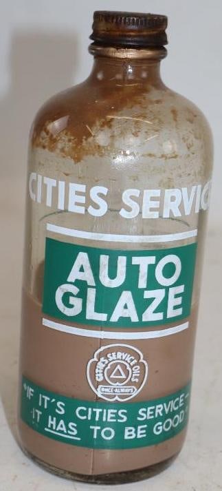 Cities Service Auto Glaze Glass Bottle (1 of 2)