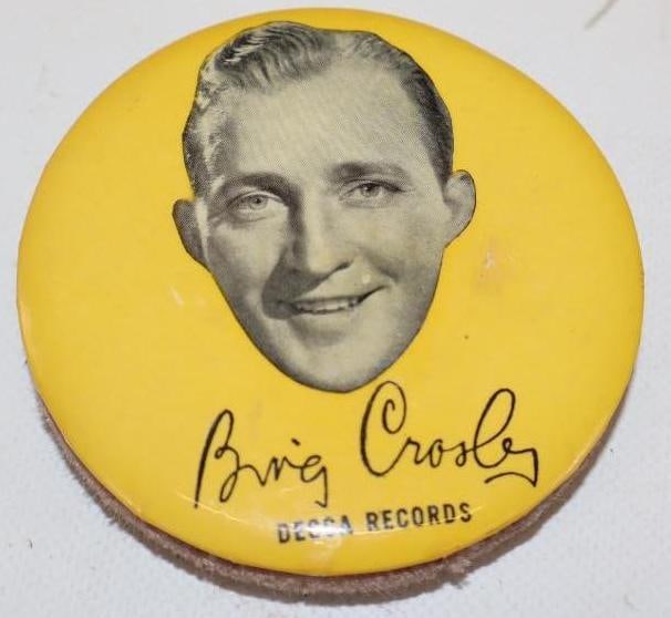 Bing Crosby Decca Records Celluloid Advertising Record Brush Cleaner (1 of 2)