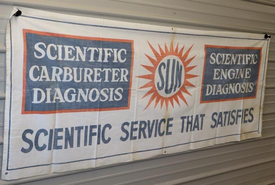 Scientific Carburetor Diagnostics Advertising Cloth Banner (1 of 5)