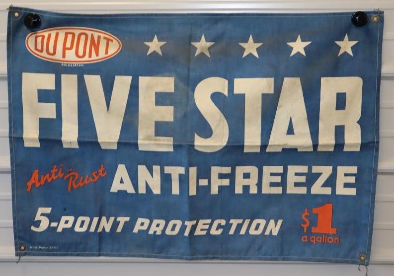 DuPont 5 Star Antifreeze Advertising Cloth Banner (1 of 5)