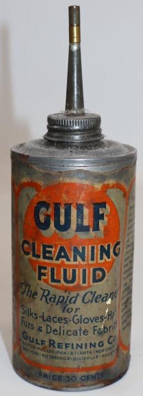 Gulf Cigar Lighter Fluid 30 Cent Pricer Can (1 of 2)
