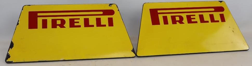Large Pirelli Porcelain Tire Holder: 30" x 22" x 12"