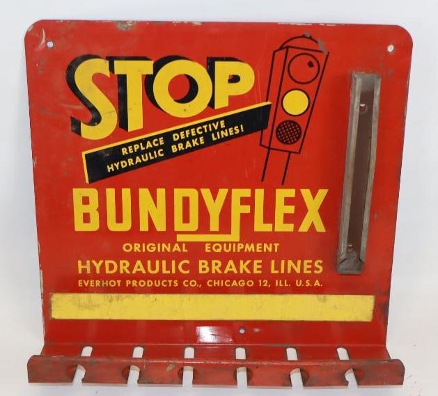 Bundyflex Hydraulic Brake Lines Display Rack Sign (1 of 2)