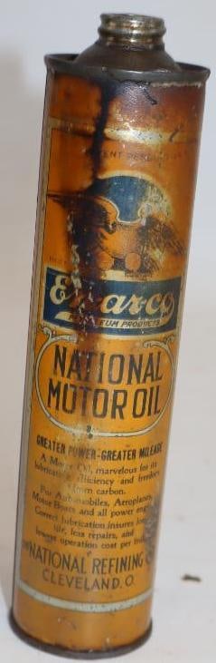 En-Ar-Co White Rose Gasoline National Refining Handy Oiler Can (1 of 2)