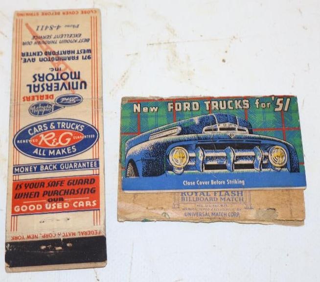 Group of 2 Ford and Lincoln Zephyr Advertising Matchbooks (1 of 2)