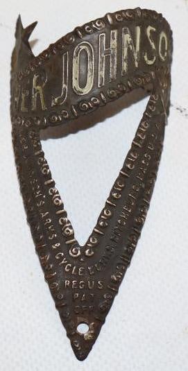 Iver Johnson Bicycle Head Badge (1 of 2)
