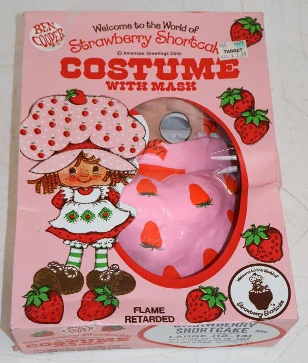 Strawberry Shortcake American Greetings Halloween Costumer in Original Box: 8.25x11x3.5 Size Large